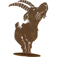 Siena Garden Dekofigur Steinbock Stahlblech Braun
