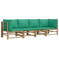 VidaXL Garten-Lounge-Set 4-tlg. braun/grün