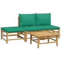 VidaXL Garten-Lounge-Set 4-tlg. braun/grün