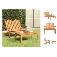 VidaXL Adirondack Loungeset 2-tlg. braun