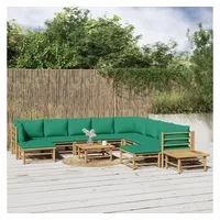 VidaXL Garten-Lounge-Set 12-tlg. braun/grün