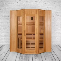 Purehaven Finnische Sauna 208x200x200 cm Harvia Saunaofen für 5