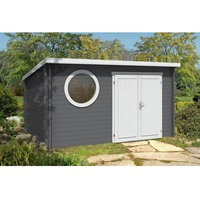 Alpholz Gartenhaus Maria-Rondo 44 B Pultdach Unbehandelt 380 cm