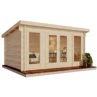 CARLSSON Gartenhaus Atrium-F Pultdach Unbehandelt 400 cm x 294