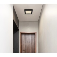 GLOBO LED-Deckenleuchte Lasse 1-flammig Schwarz 167 x 167 x
