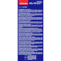 Vileda Multi Latex Einmalhandschuhe 40+10 S/M