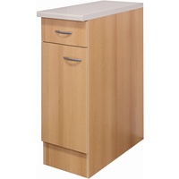 Flex-Well Classic Unterschrank Nano 30 cm Buche Nachbildung