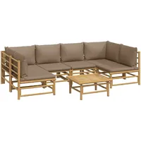 VidaXL Garten-Lounge-Set 7-tlg. braun