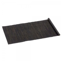 Lambert Tischläufer Narita Wasserhyazinthen schwarz, (50x150cm)