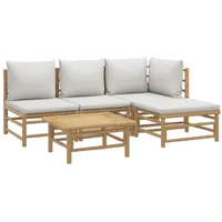 VidaXL Garten-Lounge-Set 5-tlg. braun