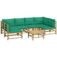 VidaXL Garten-Lounge-Set 7-tlg. braun/grün