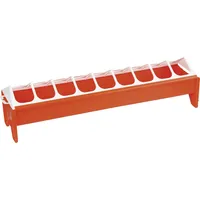 Kerbl Futtertrog für Hennen Kunststoff, 50x12cm Futterautomat - Kerbl