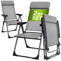 CASARIA Gartenstuhl 73 x 73 x 108 cm grau