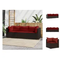 VidaXL Garten-Lounge-Set 3-tlg. braun