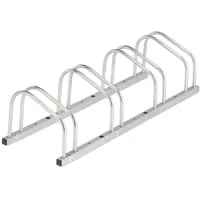 Relaxdays Fahrradständer Bodenständer für 4 Fahrräder bis 50 mm