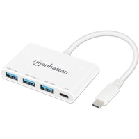 Manhattan 3-Port USB 3.0 Typ-C Hub mit Power Delivery
