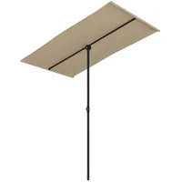 VidaXL Sonnenschirm mit Aluminium-Mast 180x110 cm Taupe