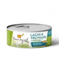 I LOVE MY CAT Katzenfutter Nass mit Lachs und