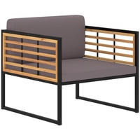 VidaXL Gartenstühle 70 x 70 x 62 cm dunkelgrau