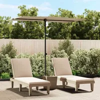 VidaXL Sonnenschirm mit Aluminium-Mast 2x1,5 m Taupe