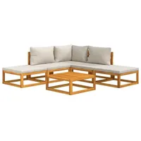 VidaXL Garten-Lounge-Set 6-tlg. braun