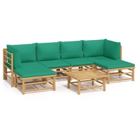 VidaXL Garten-Lounge-Set 7-tlg. braun/grün