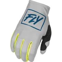 FLY RACING Lite Handschuhe - Grey / Yellow Fluor