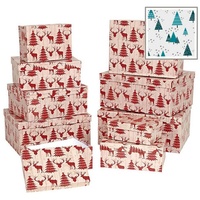 Buri Dekoboxen-Set Weihnachten 10-teilig