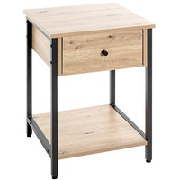Haku-Möbel HAKU Beistelltisch Burgos Holzoptik Braun Eiche