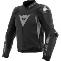 Dainese Super Speed 4 Lederjacke - Matt-Schwarz/Grau / 46