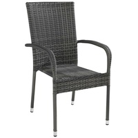 Outdoor Edge outdoor Gartenstuhl TONIO, stapelbar, Grau-Schwarz Mix -