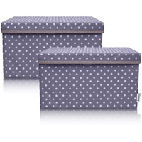Lifeney 2-Set Aufbewahrungsbox Kinder (37x25x21cm) I Aufbewahrungskorb für Kinderzimmer