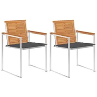 VidaXL Gartenstuhl 56 x 56 x 125 cm grau