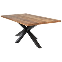 Home4You Esstisch, Mangoholz massiv - 200 x 100 cm