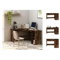 VidaXL Eckschreibtisch Räuchereiche braun