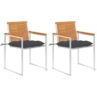VidaXL Gartenstuhl 2 St. 55 x 60 x 85