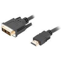 LANBERG HDMI-Kabel -> DVI-D(18+1) M/M Single LINK, Czarny 0,5M