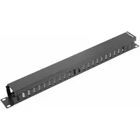 LANBERG AK-1201-B - 1U - Cable Management Panel