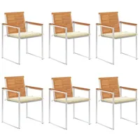 VidaXL Gartenstuhl 49,1 x 26,1 x 6 cm weiß