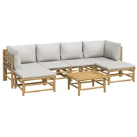 VidaXL Garten-Lounge-Set 7-tlg. braun