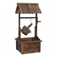 VidaXL Wunschbrunnen mit Pumpe 57x50x112 cm Massivholz Tanne
