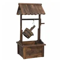 VidaXL Wasserfall Wunschbrunnen mit Pumpe 57x50x112 cm Massivholz Tanne
