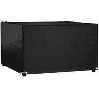 VidaXL Gartenmöbel-Abdeckung 125 x 125 x 75 cm Schwarz