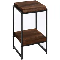 Mendler Blumentisch HWC-K71, Blumenregal Beistelltisch Pflanzregal, MVG-zertifiziert MDF Metall