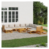 VidaXL Garten-Lounge-Set 12-tlg. braun