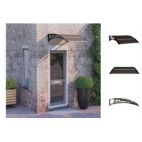 VidaXL Türvordach Schwarz 100x75 cm Polycarbonat