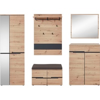 Innostyle Garderoben-Set MEMPHIS (Komplett-Set, 5 St.), braun