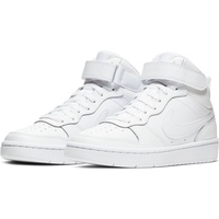 Nike Court Borough Mid 2 Sneaker Kinder white/white-white 38