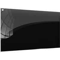 ALLboards Glas-Magnettafel 100,0 x 80,0 cm schwarz