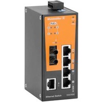 Weidmüller IE-SW-BL06T-1TX-4POE-1ST Industrial Ethernet Switch 10 / 100MBit/s PoE-Funktion